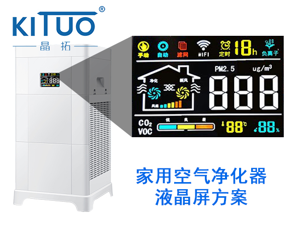 晶拓LCD液晶屏應(yīng)用于新風(fēng)、空氣凈化器